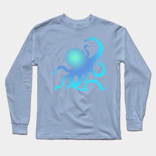 Blue Octopus Long Sleeve T-Shirt